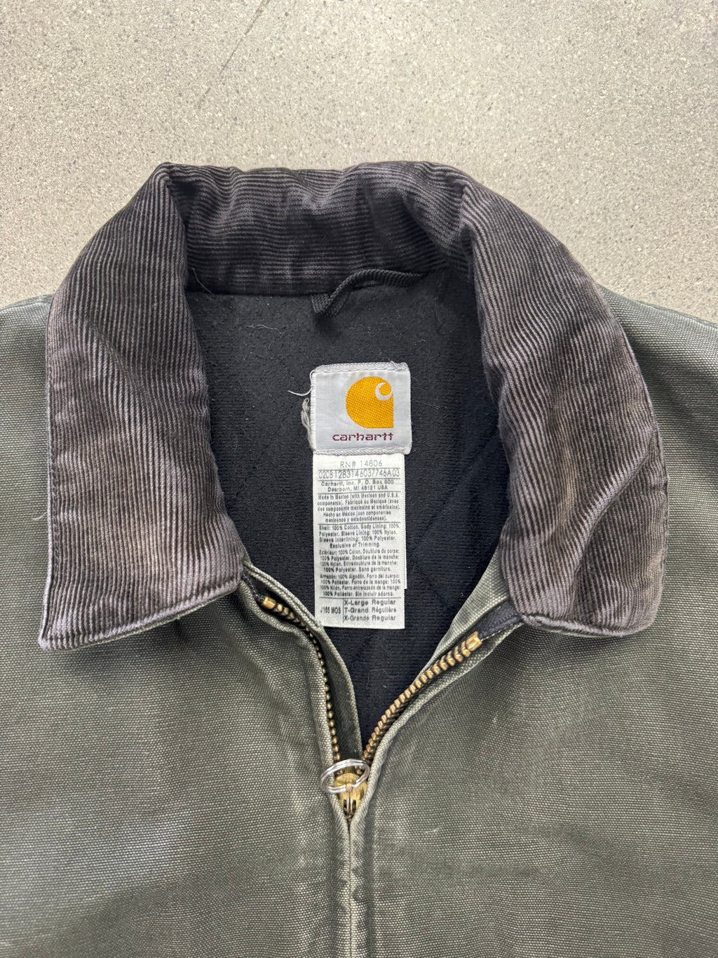 Faded Carhartt MOS Cargo Bomber Work Jacket - XL
