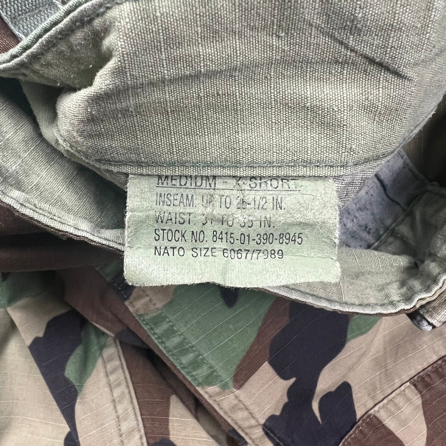 Woodland Camo ARMY Cargo Shorts - 34"