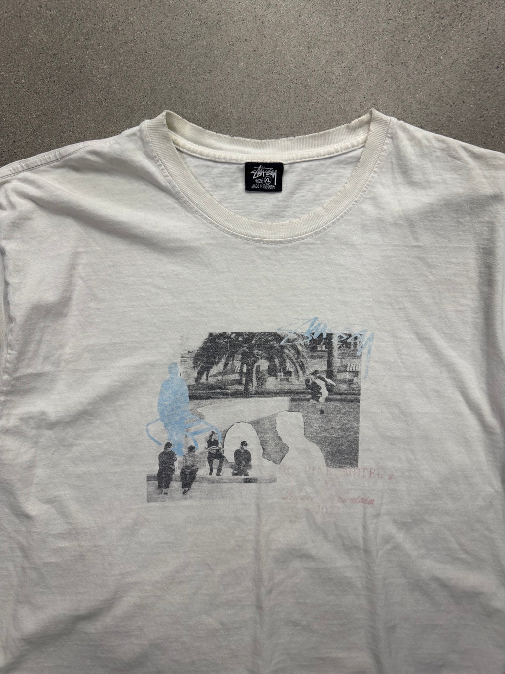 Stussy Pink Montel Lance Mountain T-Shirt - XL