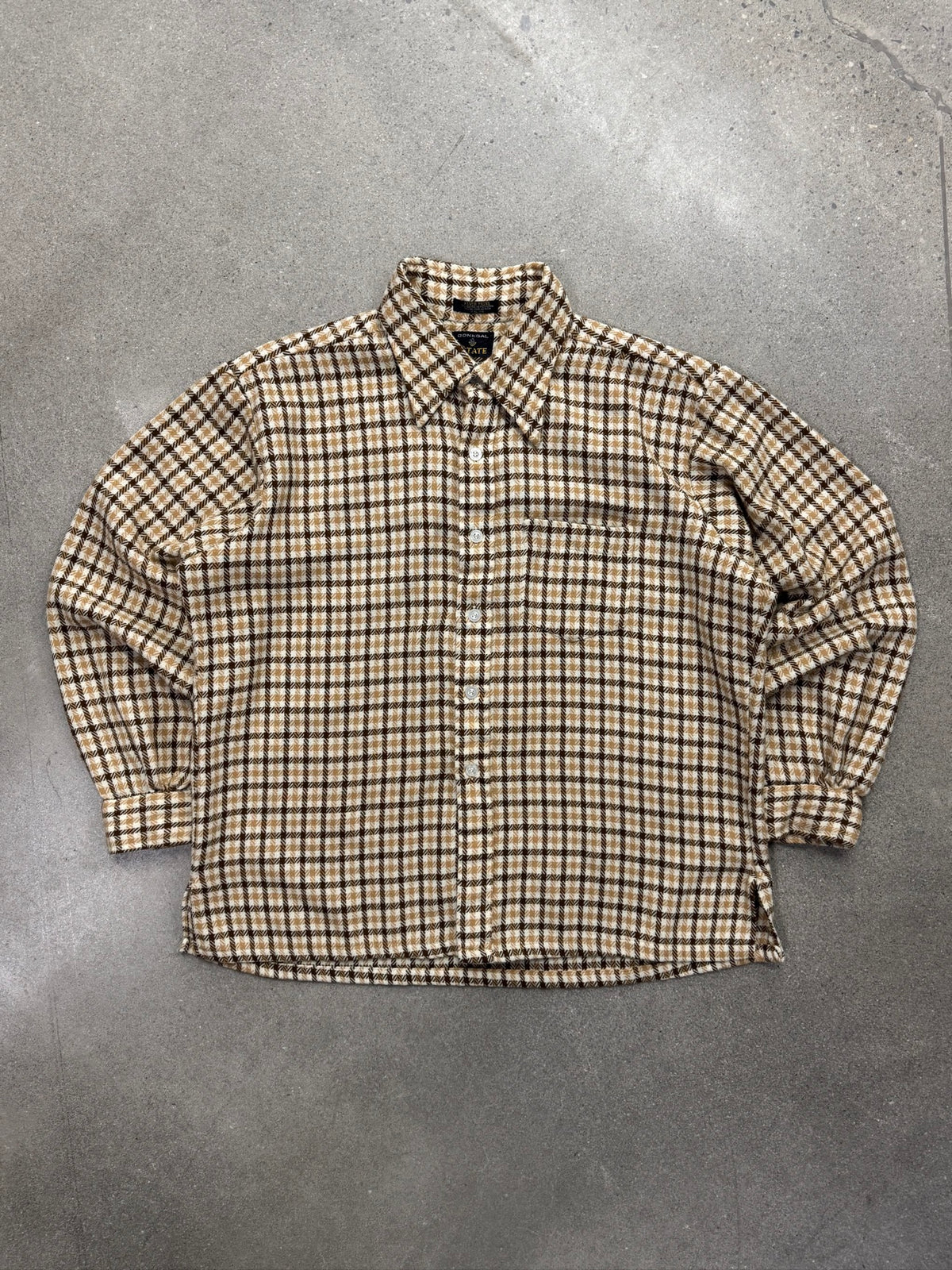 Donegal Estate Plaid Button-Up Flannel Shirt - XL