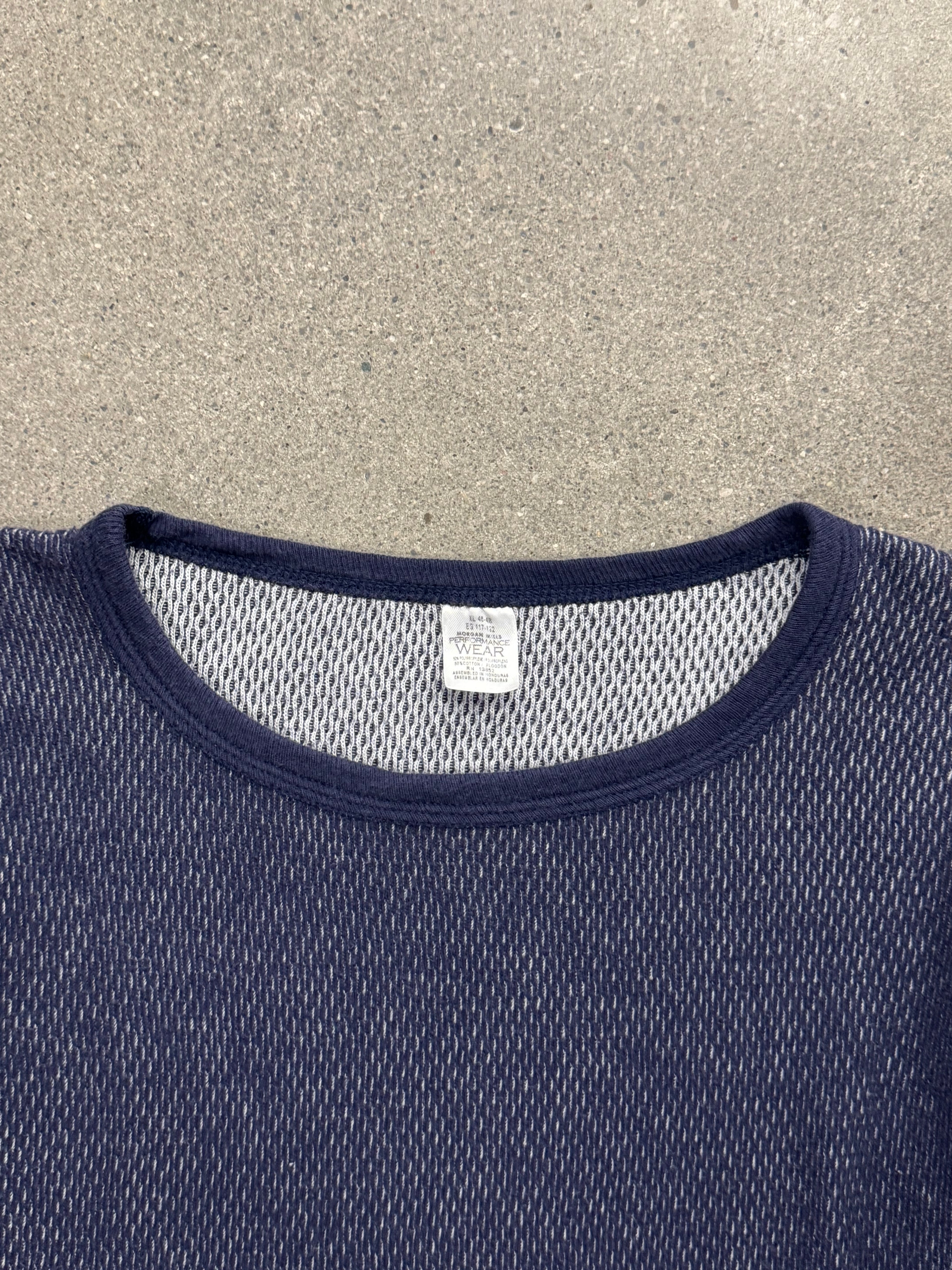 Morgan Mills Blank Waffle-Knit Long Sleeve Thermal Shirt - L