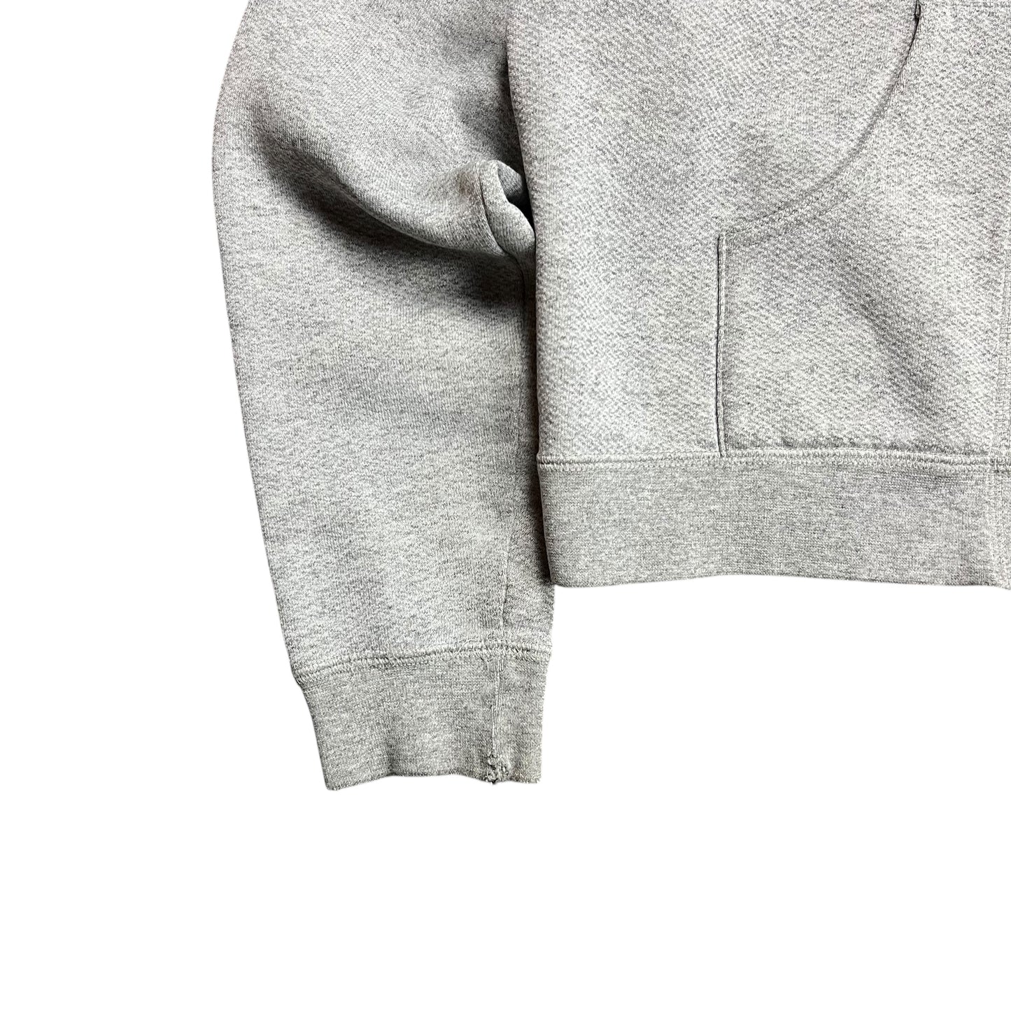Tommy Hilfiger Grey Cropped Zip-up Hoodie - M