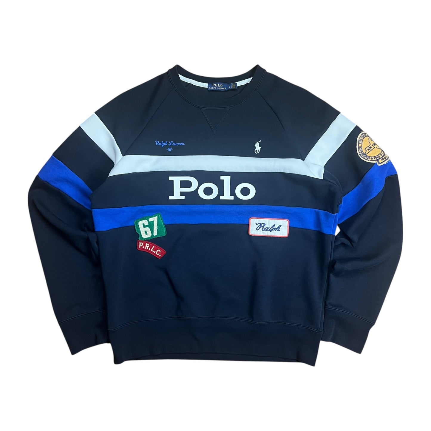 Polo Ralph Lauren Classic Patchwork Sweatshirt - M