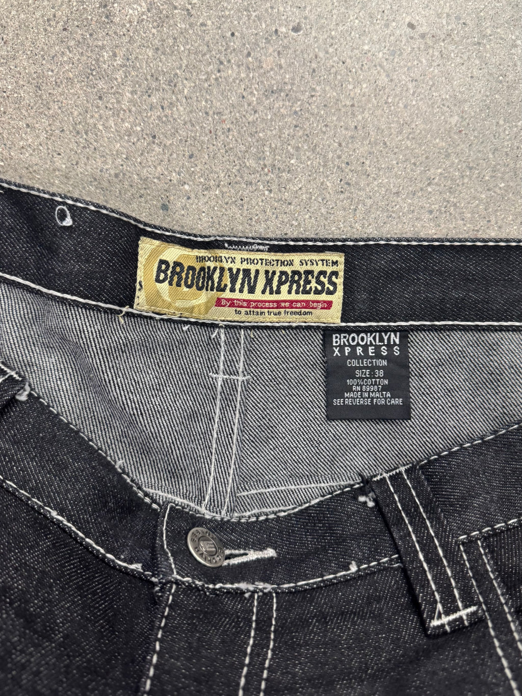 Brooklyn Xpress Baggy Carpenter Jean Shorts - 38”