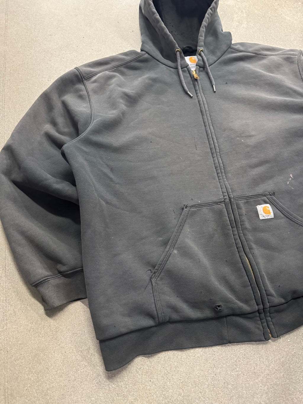Faded Carhartt Full-Zip Heavyweight Hoodie - XXL