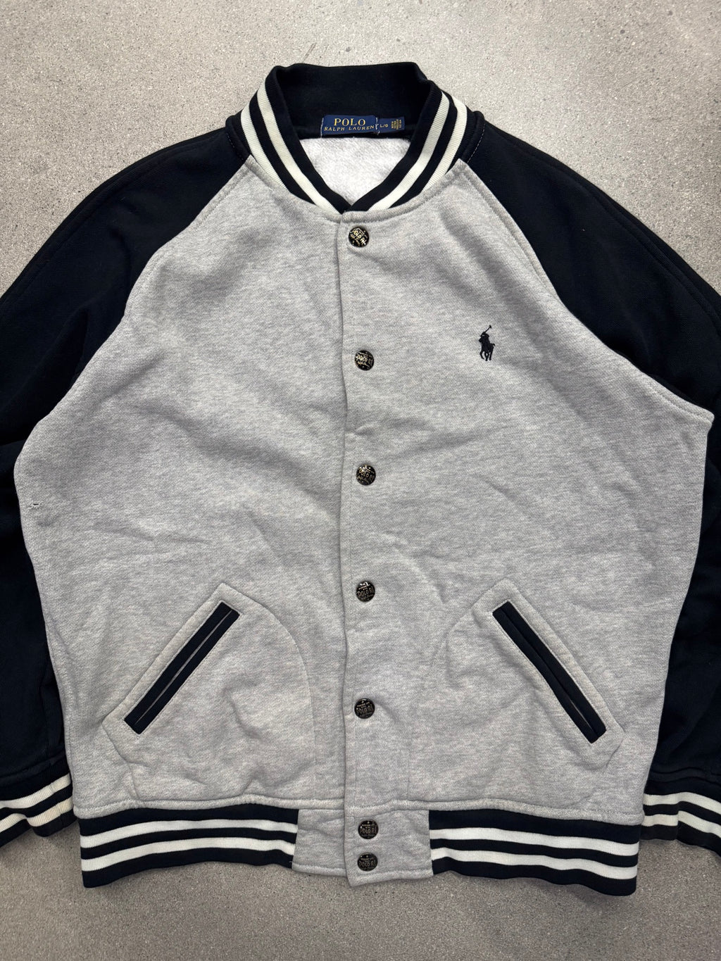 Polo Ralph Lauren Fleece Baseball Varsity Jacket - L