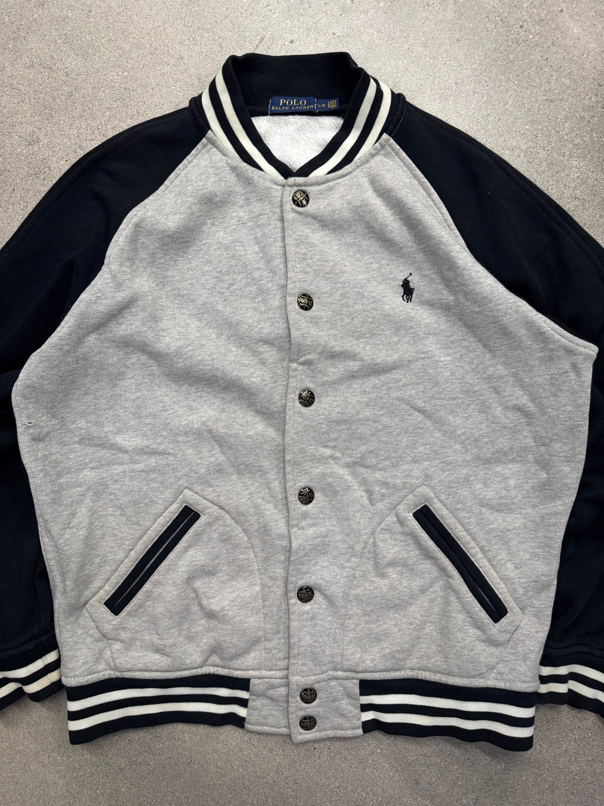 Polo Ralph Lauren Fleece Baseball Varsity Jacket - L