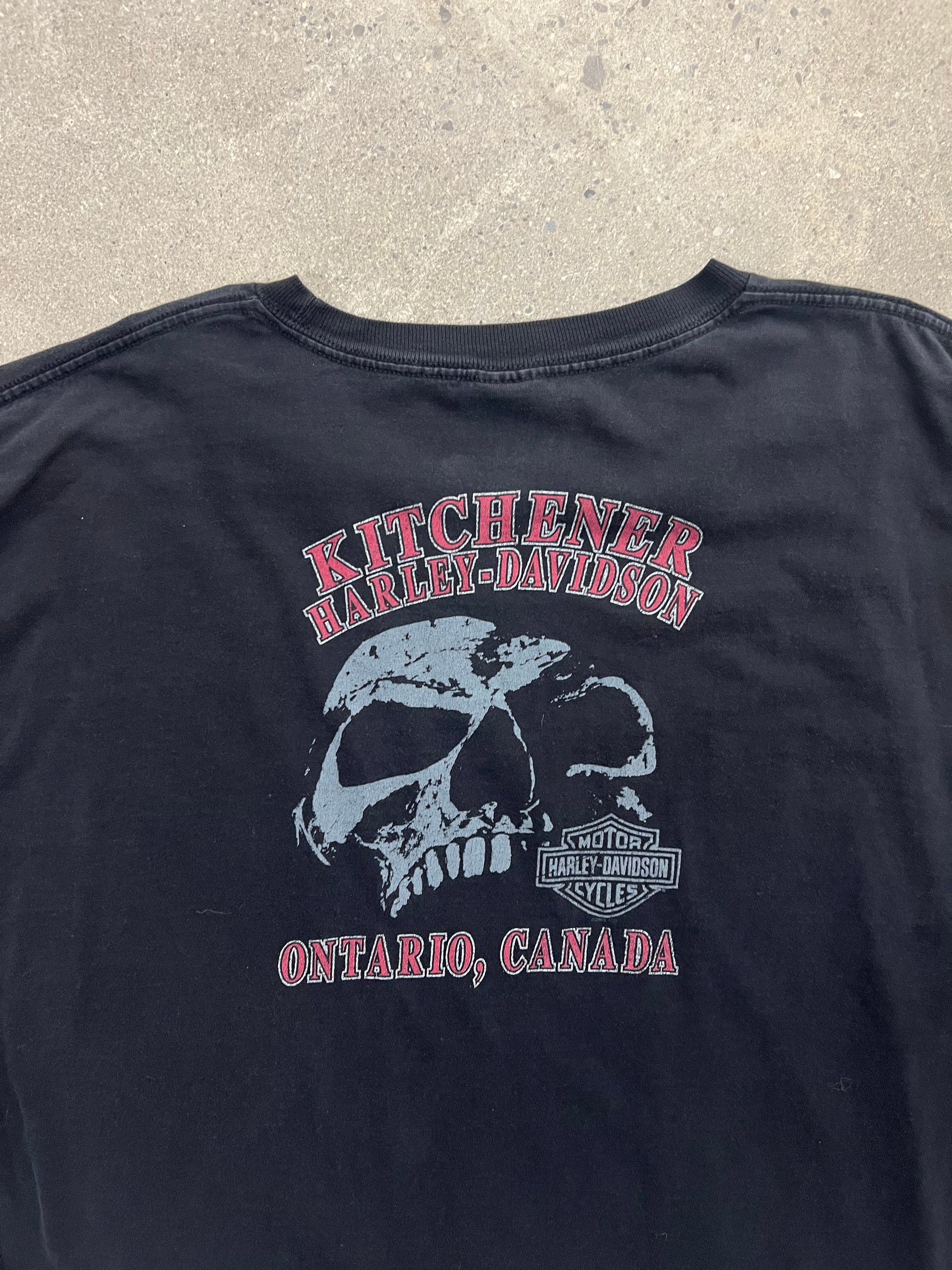 2008 Harley-Davidson Skull Rider Long Sleeve Shirt - XXXL