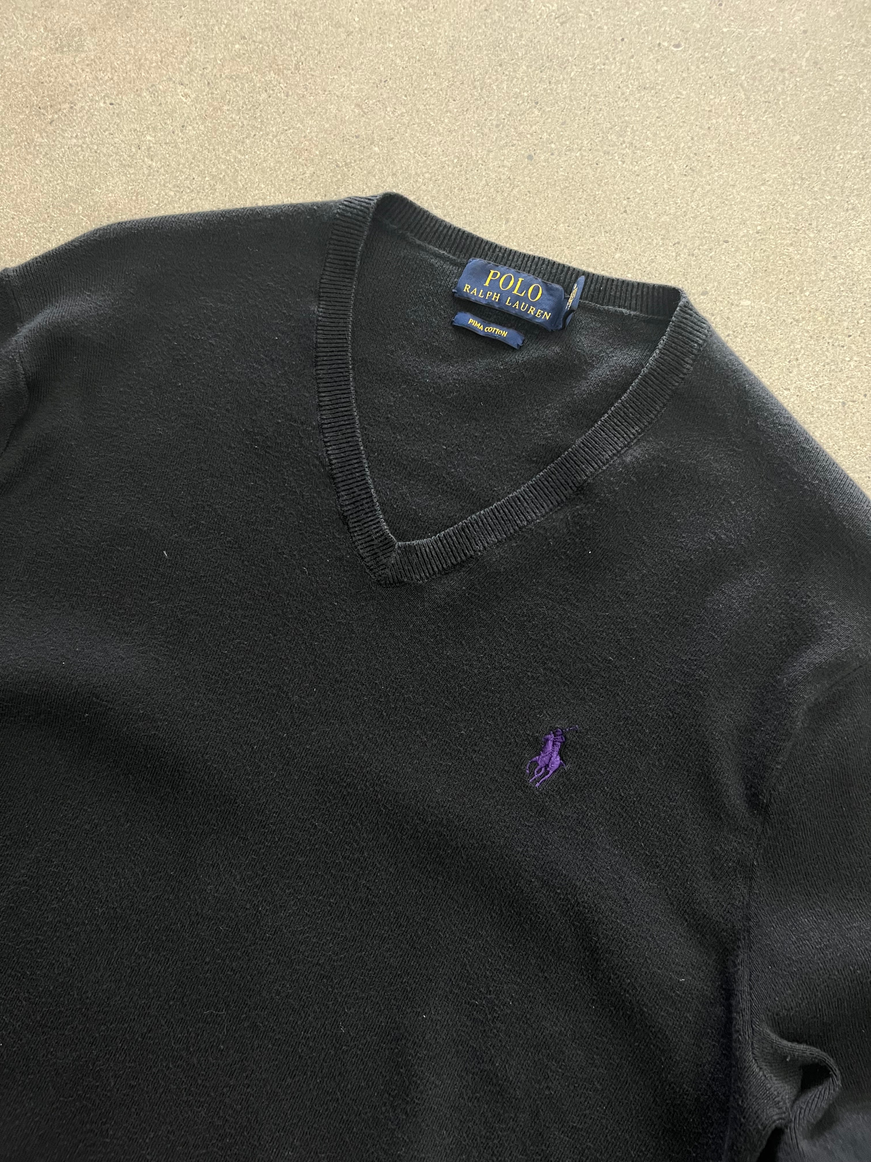 Polo Ralph Lauren Pima Cotton V-Neck Sweater - S