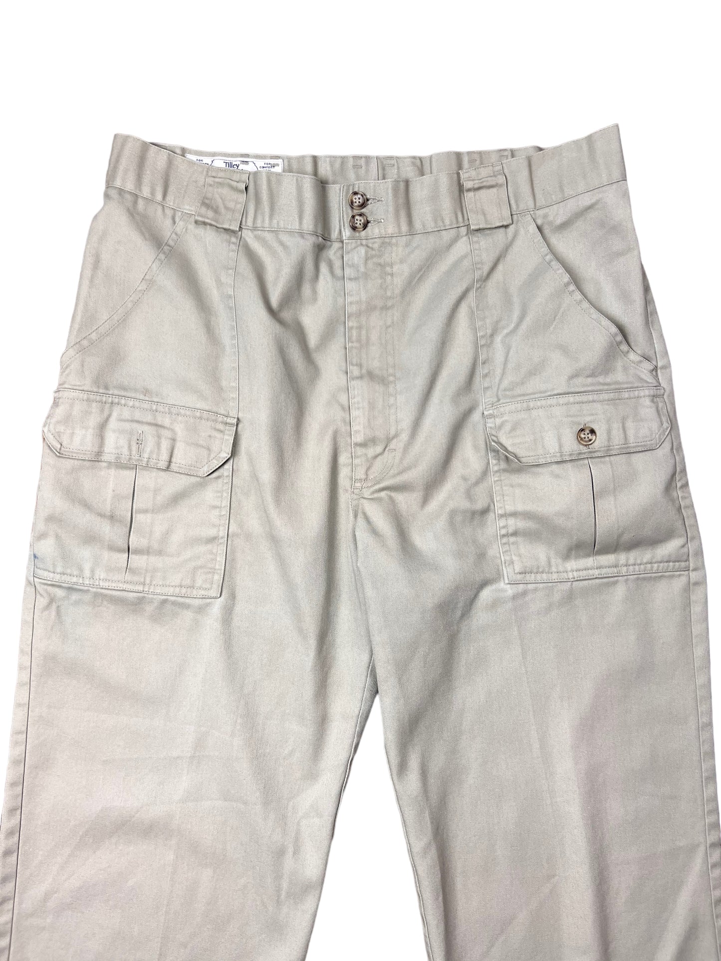 Tan Front Pocket Cargo Pants - 36"
