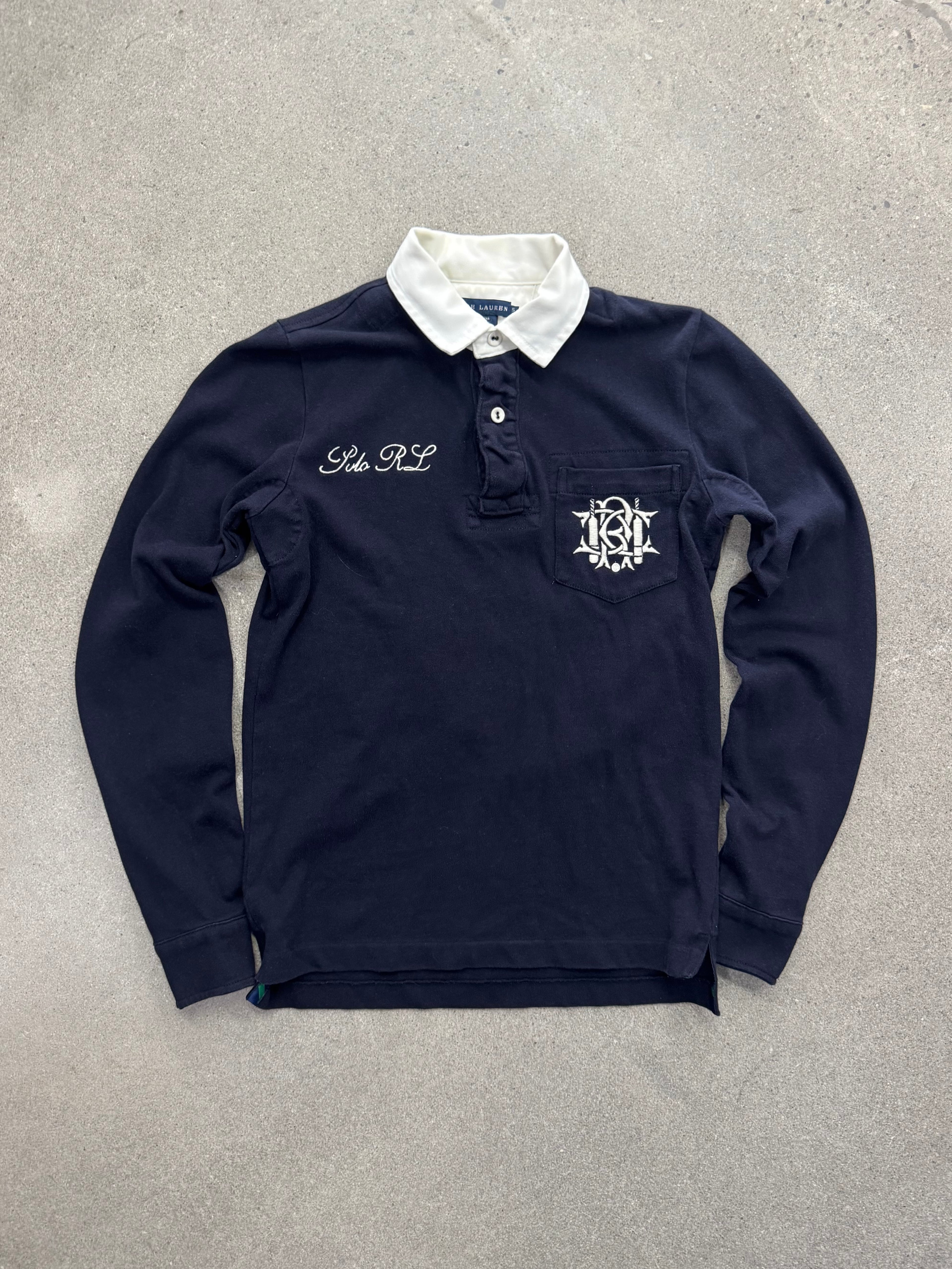 Ralph Lauren Collegiate Crest Rugby Shirt - S