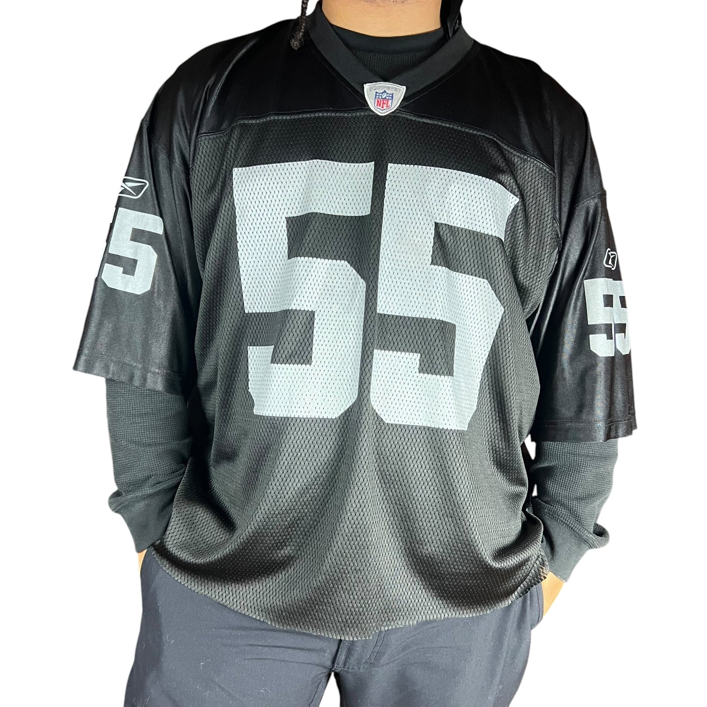 Reebok Oakland Raiders Cropped NFL Jersey - XXL