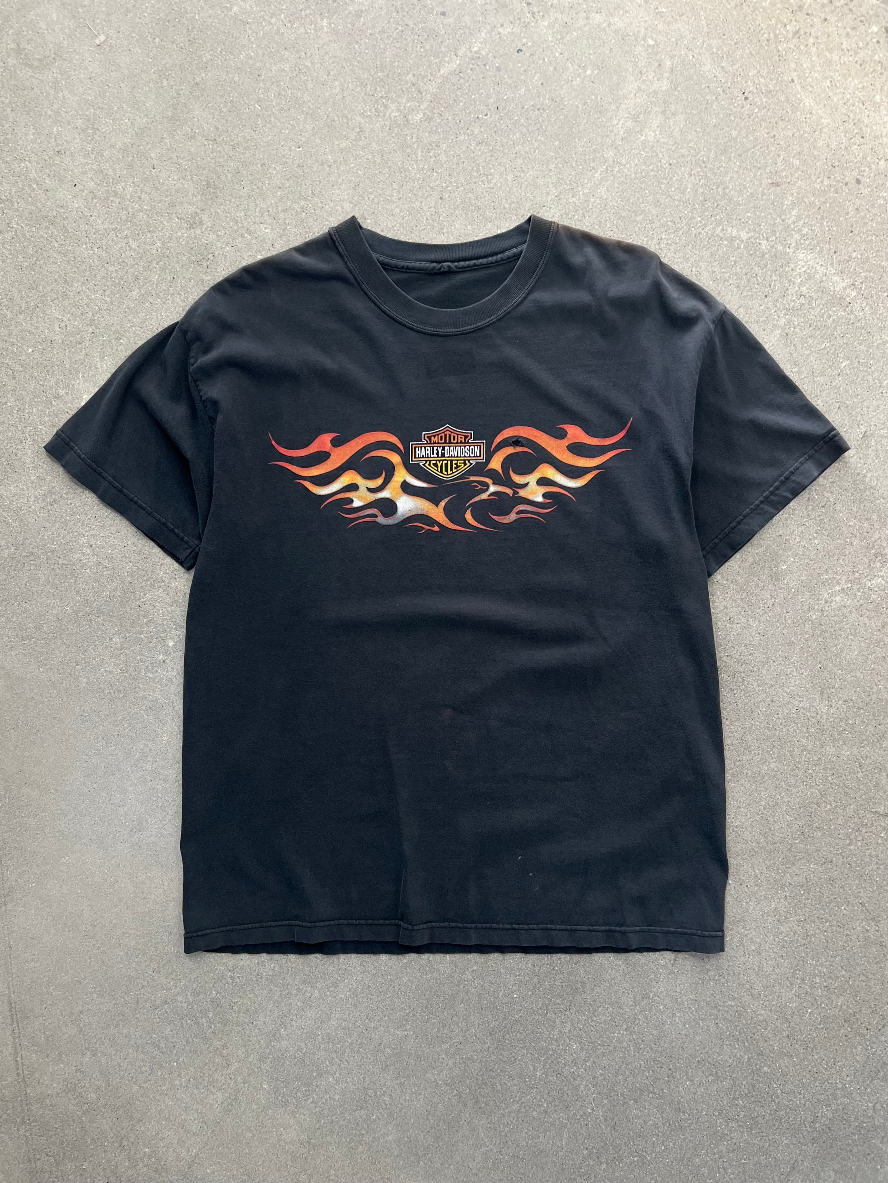 2004 Faded Harley-Davidson Myrtle Beach Flame T-Shirt - L