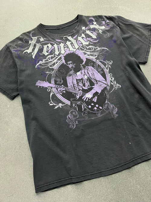 2008 Faded Jimi Hendrix Guitar Solo T-Shirt - L