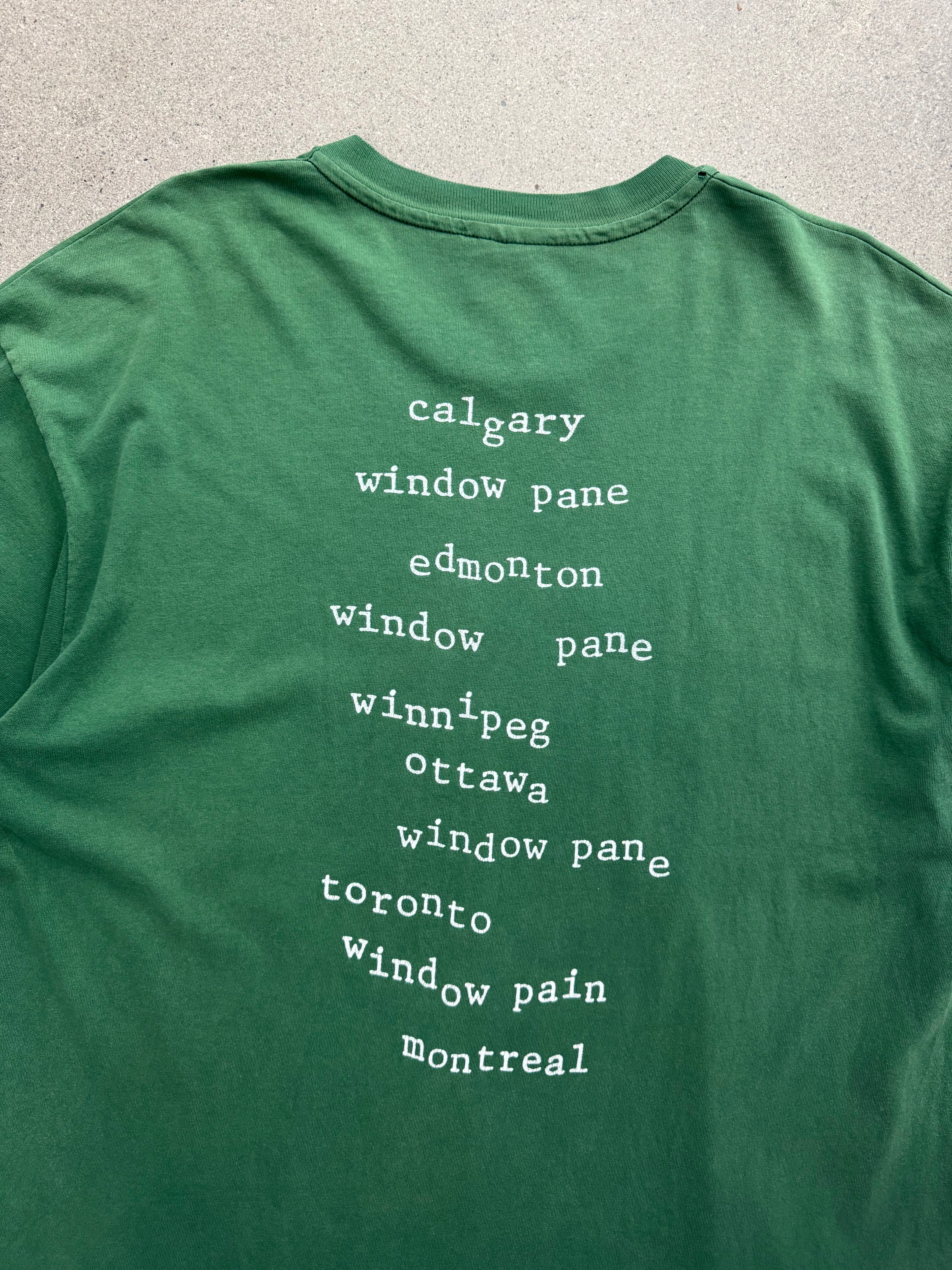 1993 Pearl Jam Window Pain Canadian Tour T-Shirt - XL