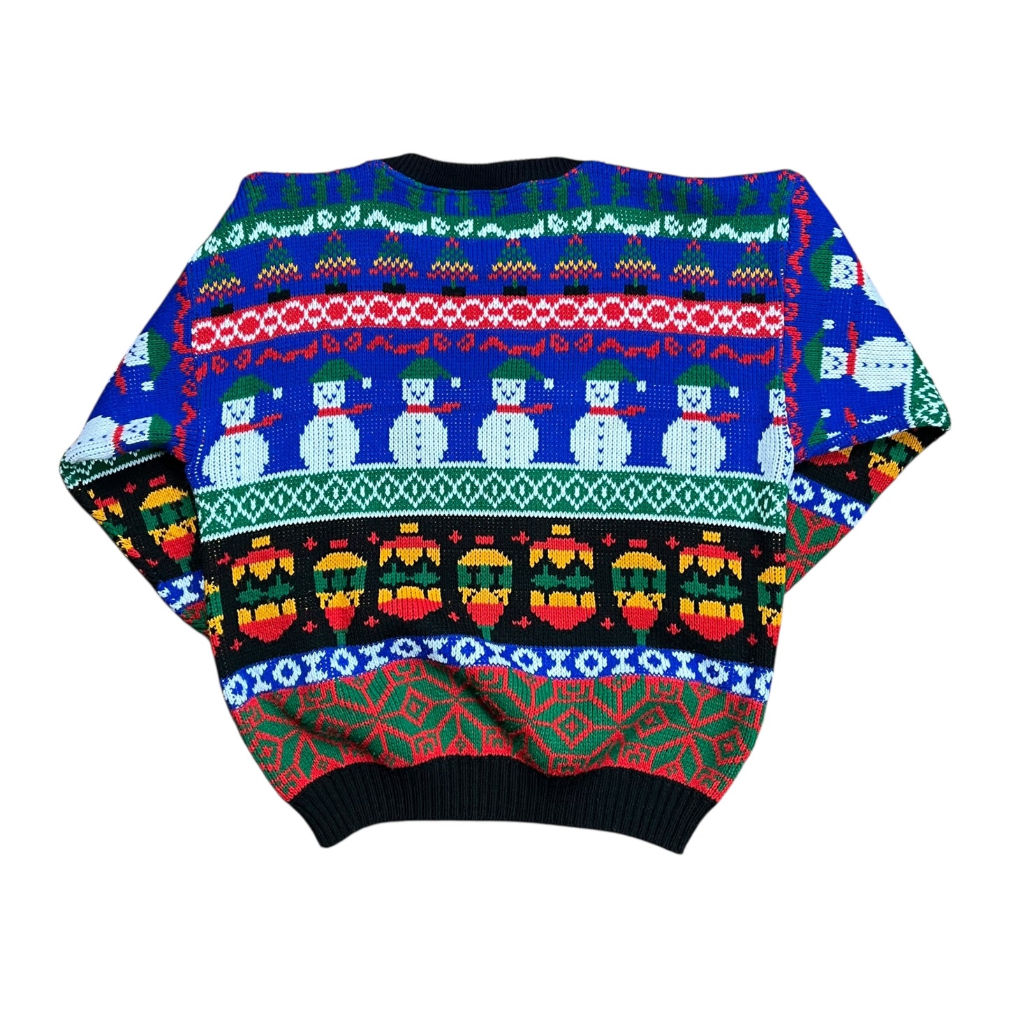 Jessica Roberts Snowman Christmas Knit Sweater - S