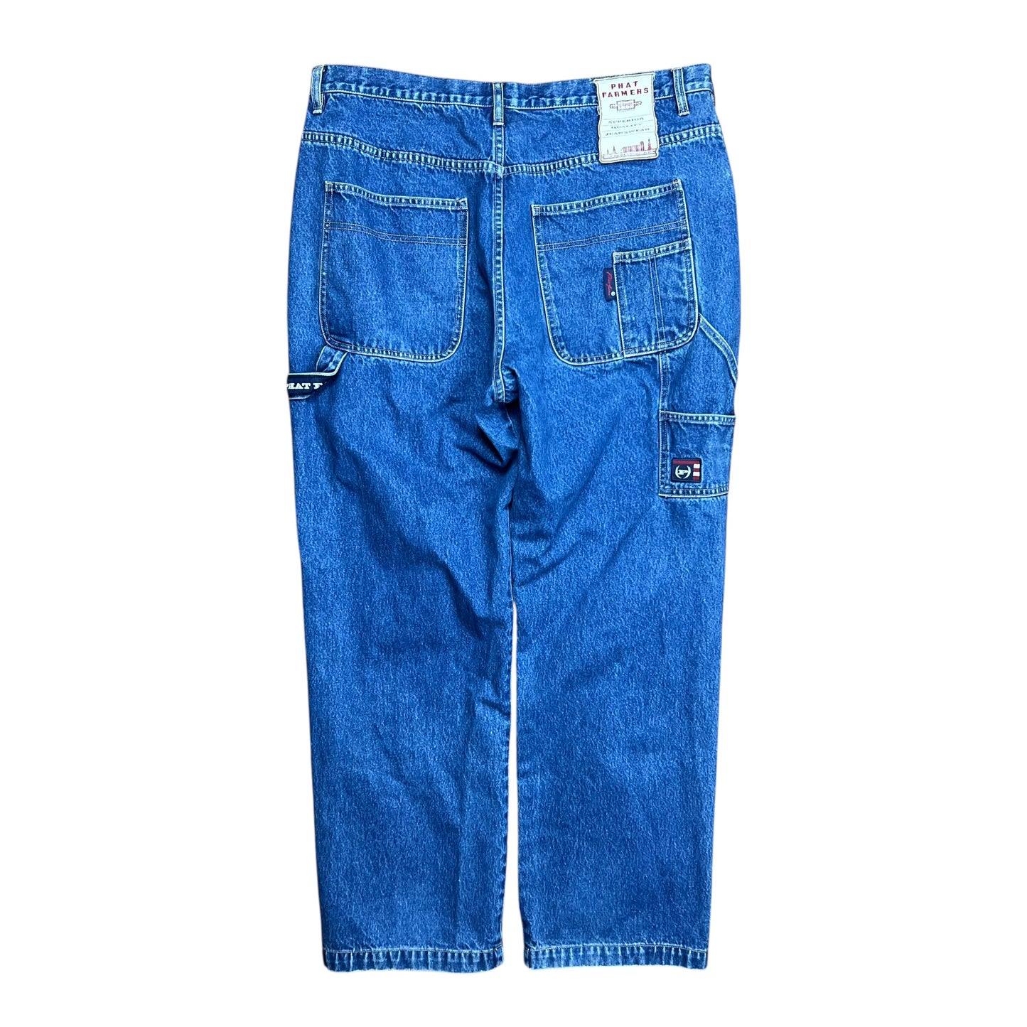 Phat Farm Baggy Blue Carpenter Jeans - 40"