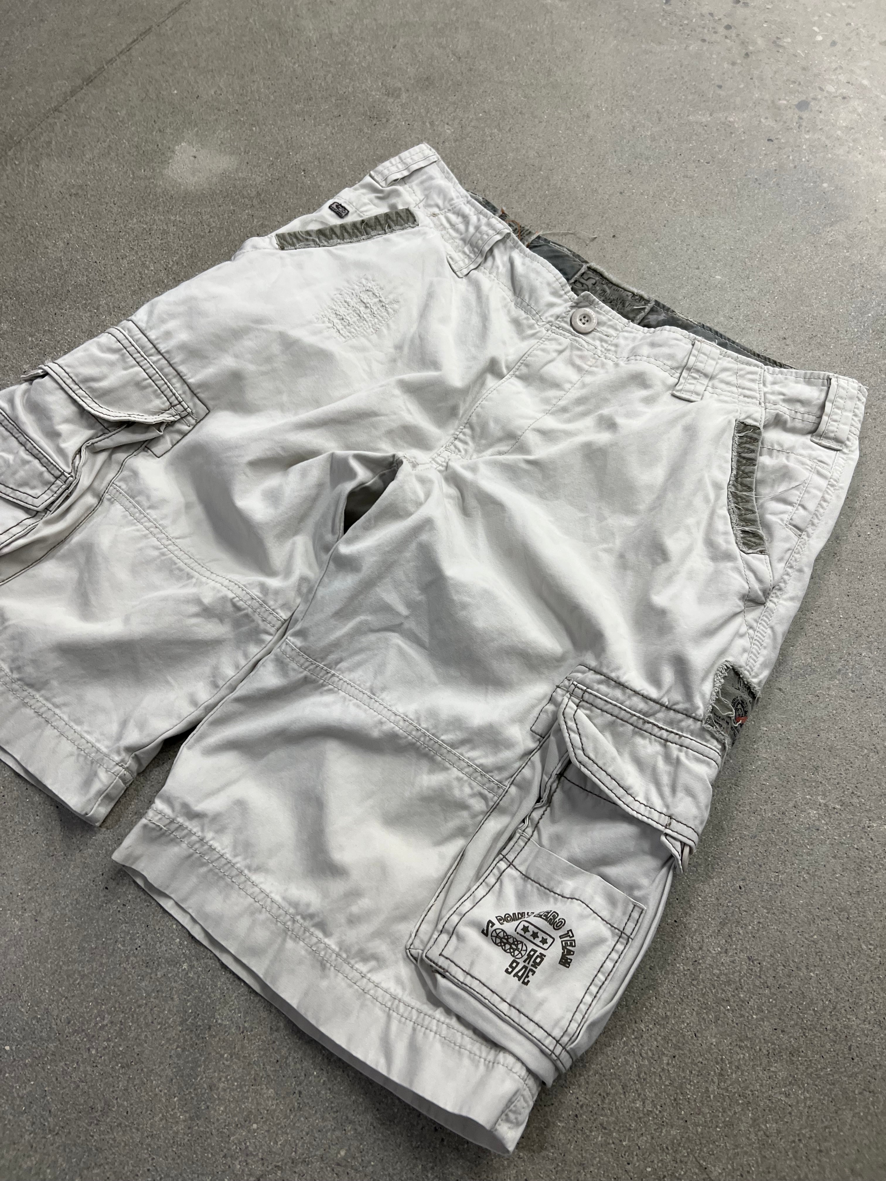 Point Zero Repaired Cargo Shorts - 34”