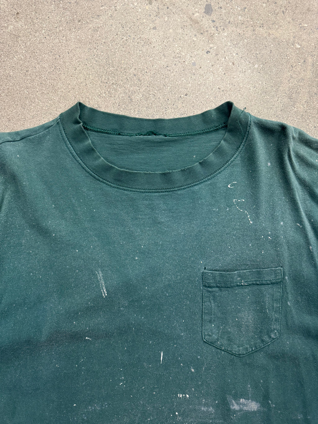 Blank Paint Splatter Long-Sleeve Pocket Shirt - XL