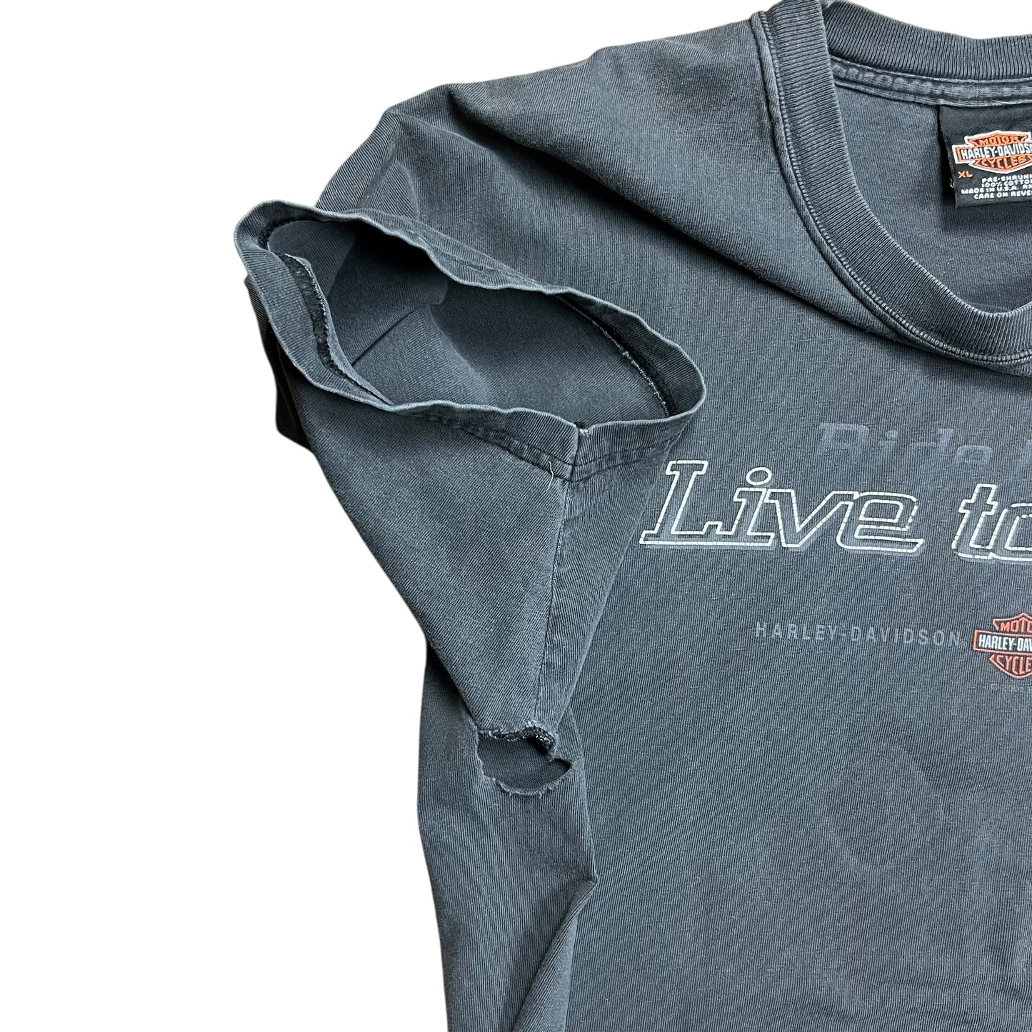 2001 Harley-Davidson Live To Ride Faded T-shirt - L