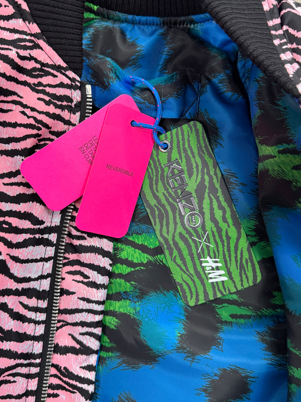Kenzo x H&M Reversible Zebra Print Bomber Jacket - S