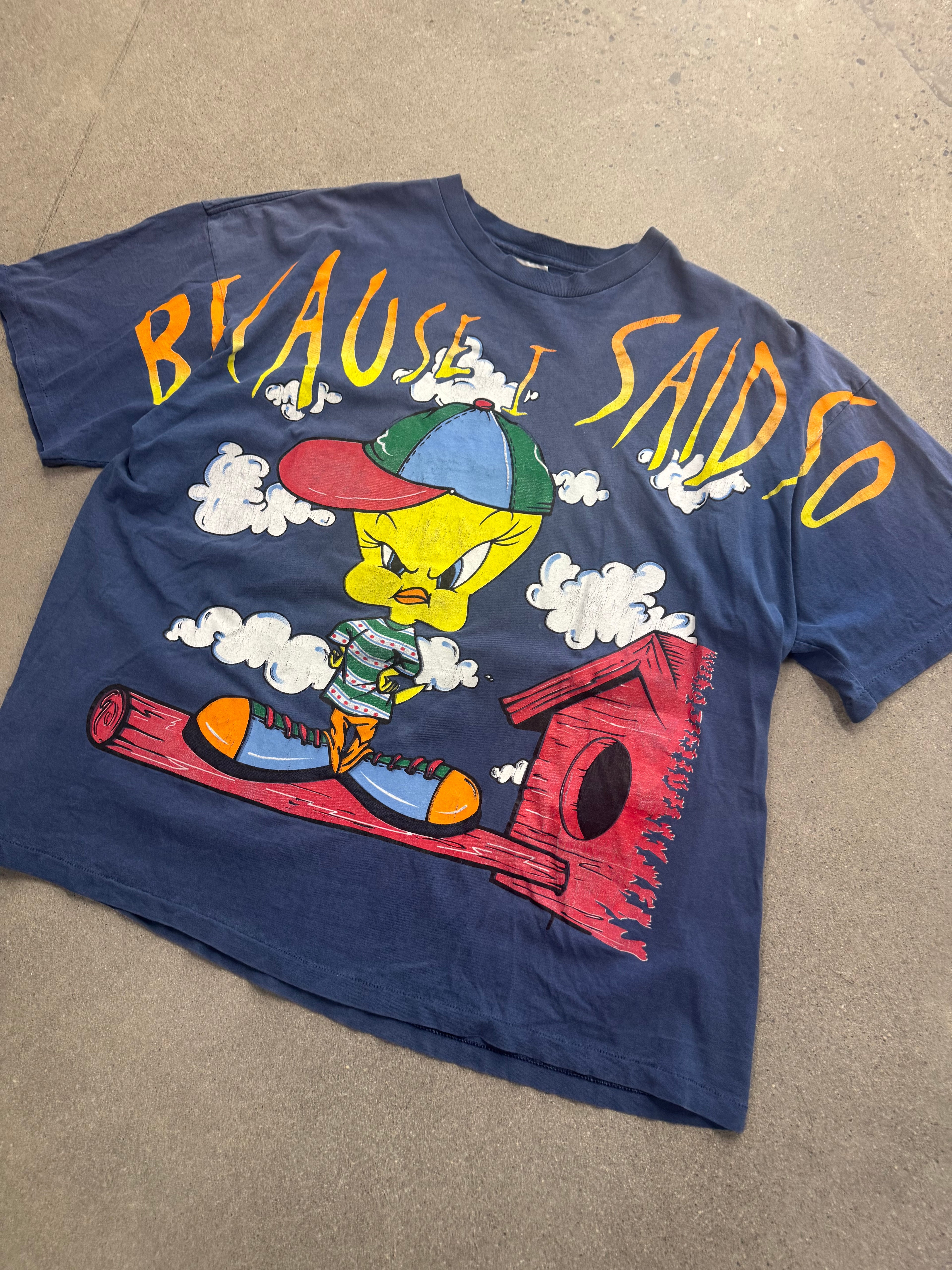 1996 „Because I Said So“ Tweety Bird T-Shirt – XL