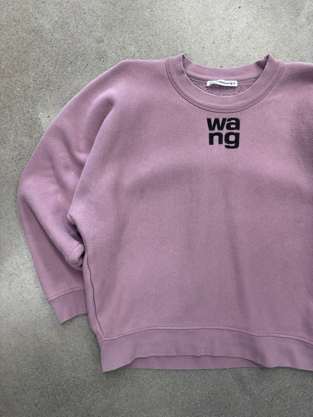 Alexander Wang Puff Logo Crewneck Sweatshirt - L