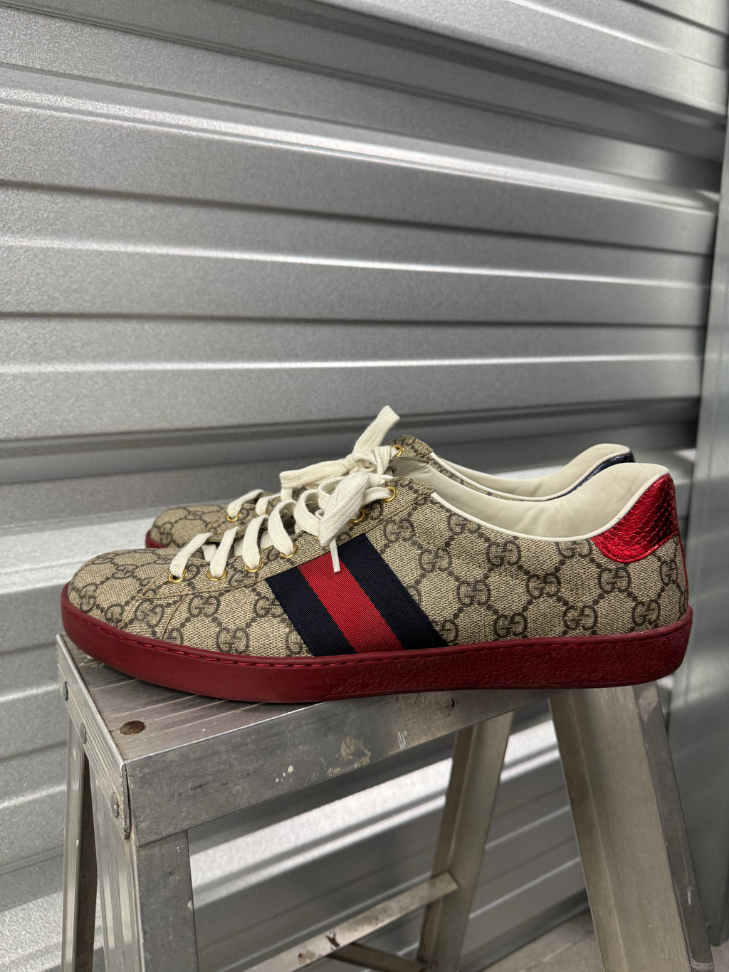 Gucci Ace GG Supreme Monogram Sneaker - 11.5