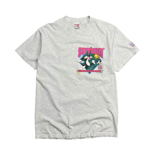 1994 Looney Tunes World Cup USA Soccer T-shirt - L