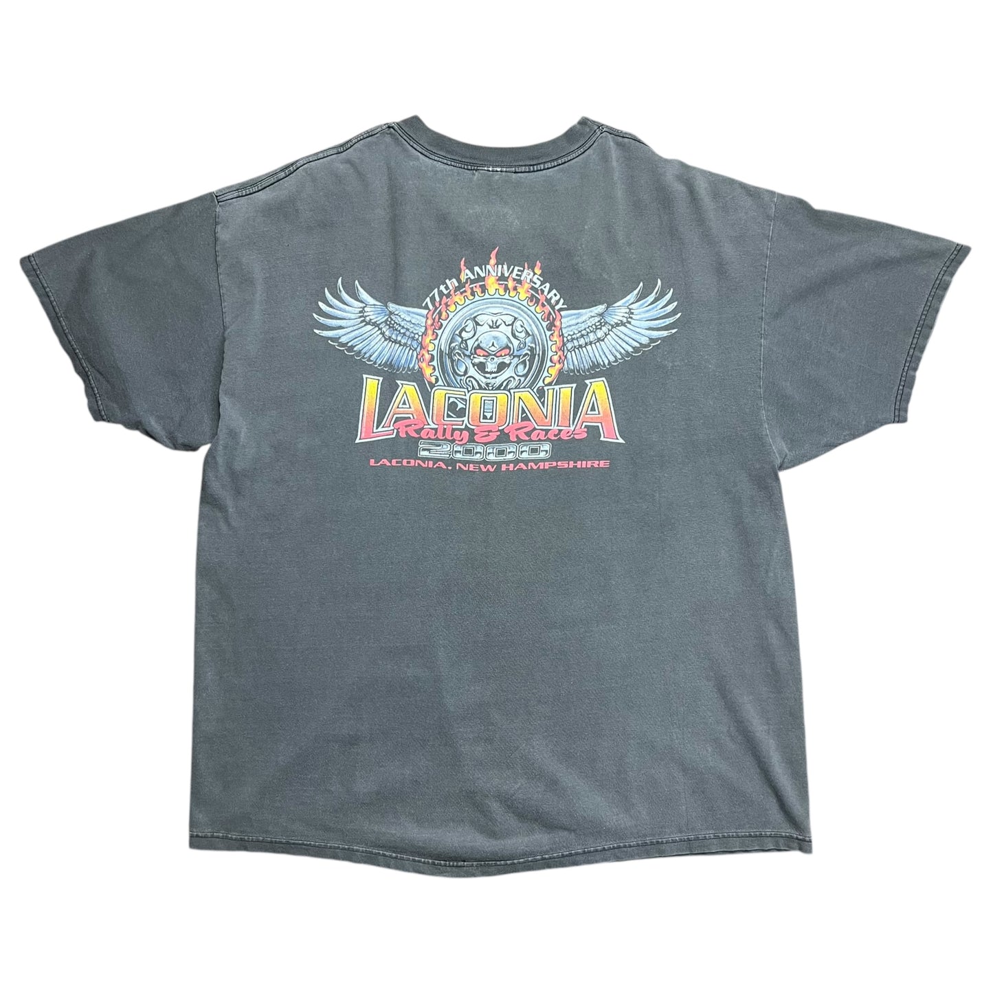 2000 Faded Laconia Rally & Races T-shirt - XXL