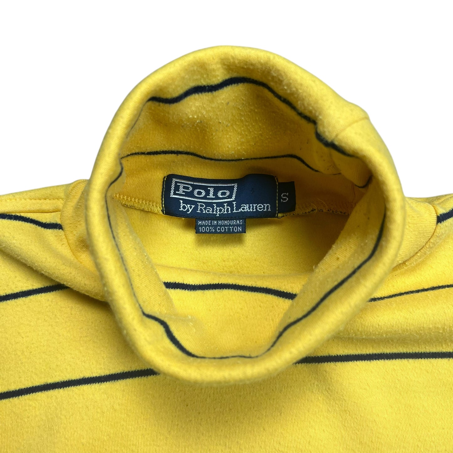 Polo Ralph Lauren Yellow Striped Turtle Neck - M