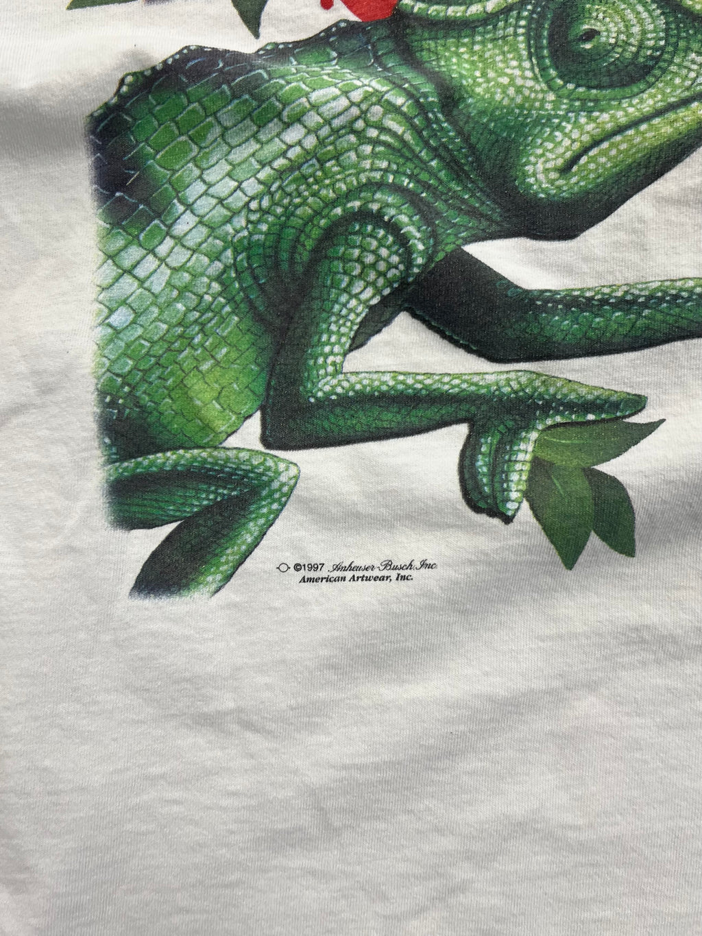 1997 Louie The Lizard Budweiser T-Shirt - L