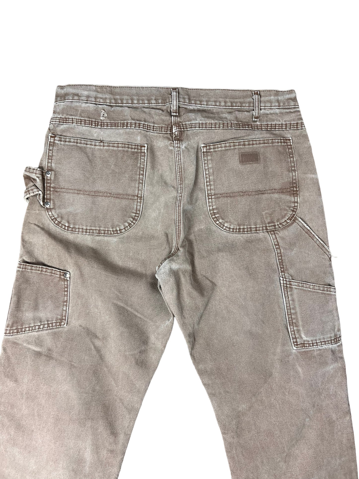 Dickies Faded & Distressed Brown Carpenter Pants - 34"