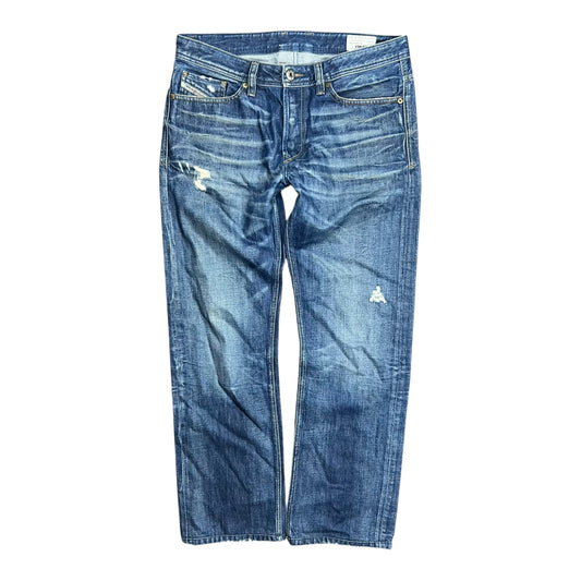 Diesel Faded & Distressed Blue Viker Jeans - 32”