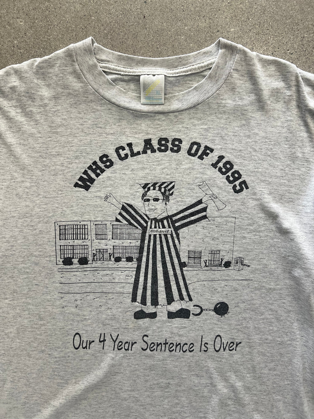 1995 4 Year Sentence Graduation T-Shirt - XL