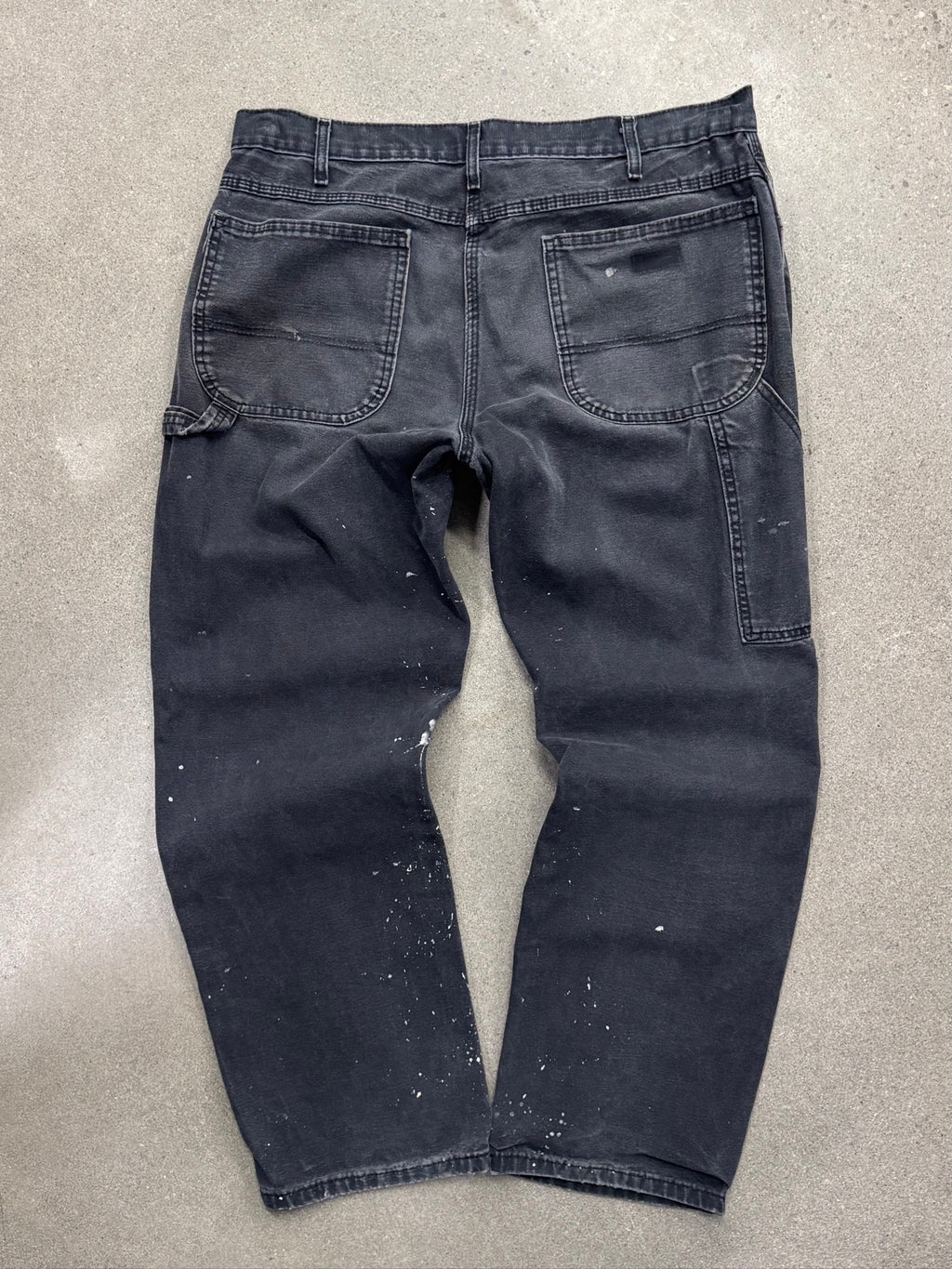 Faded Dickies Paint Splatter Carpenter Work Pants - 35"