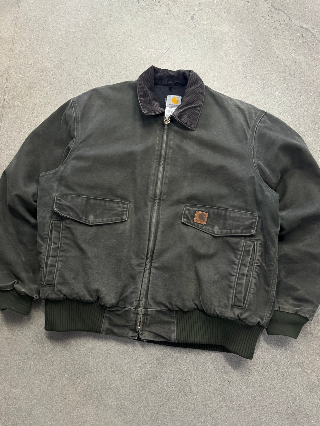 Faded Carhartt MOS Cargo Bomber Work Jacket - XL