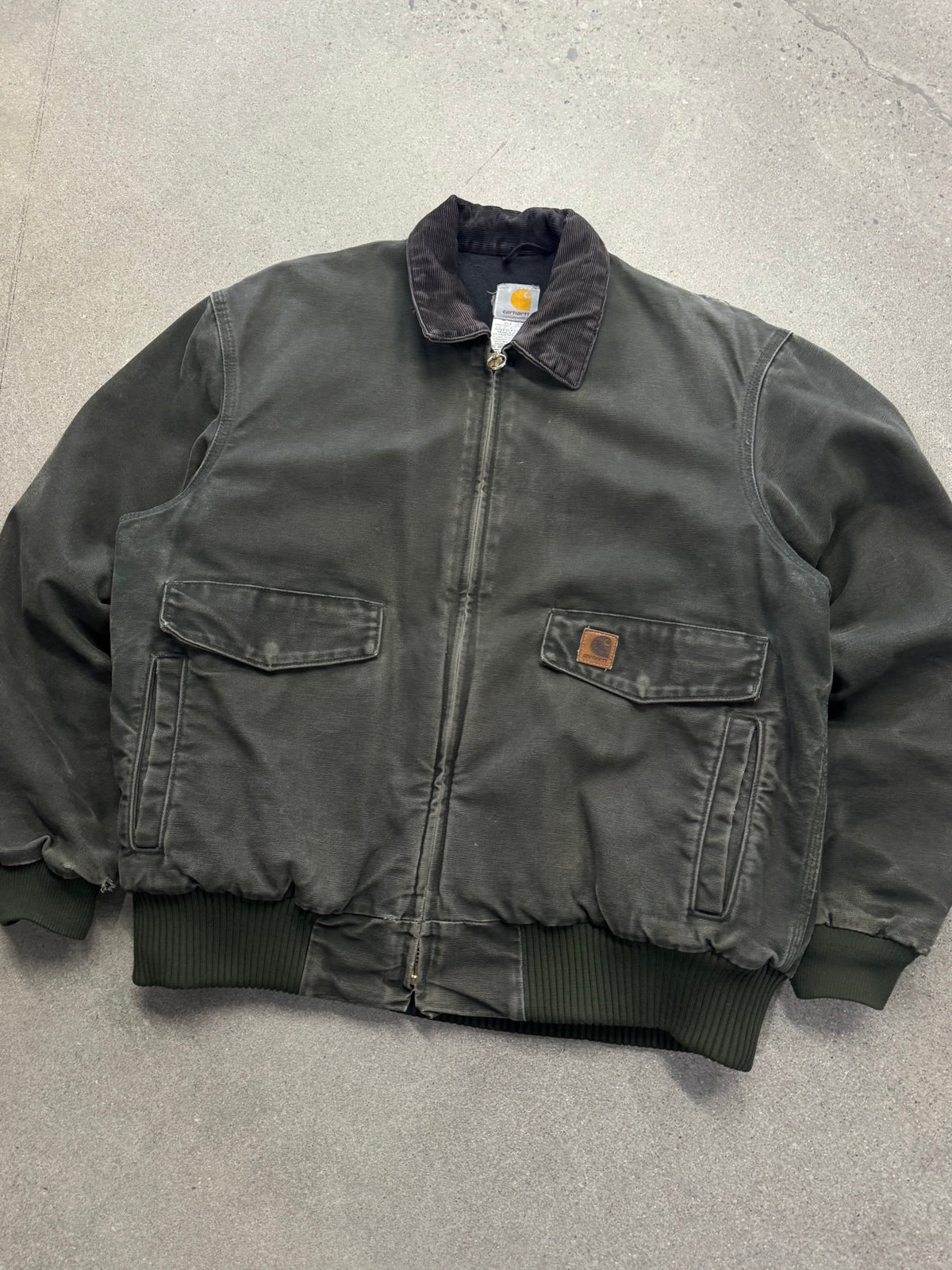 Faded Carhartt MOS Cargo Bomber Work Jacket - XL