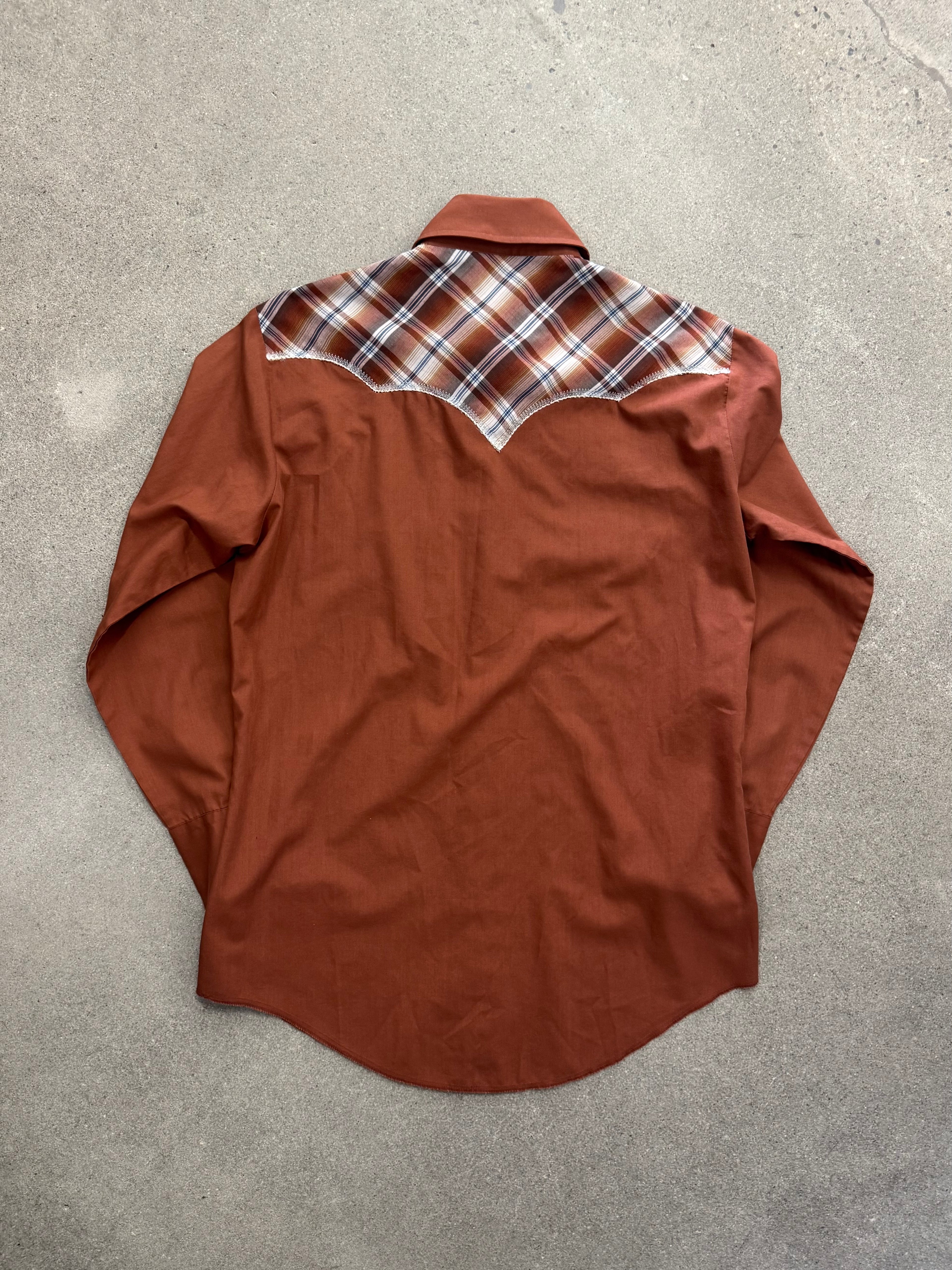 Champion Western Pearl Snap Button-Up Cowboy Shirt - L