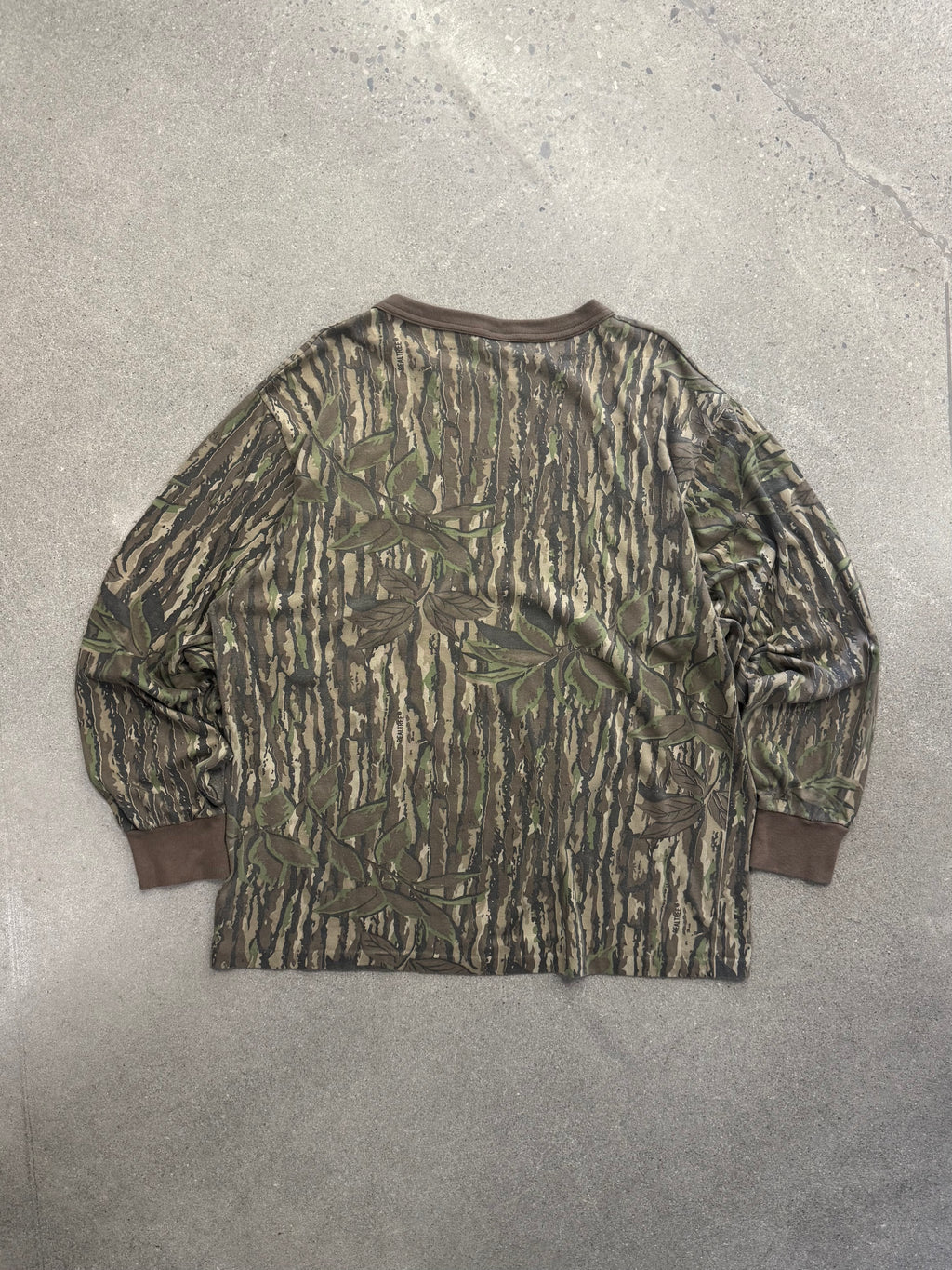 Realtree Bark Camo Langarm-Hemd mit Tasche - L