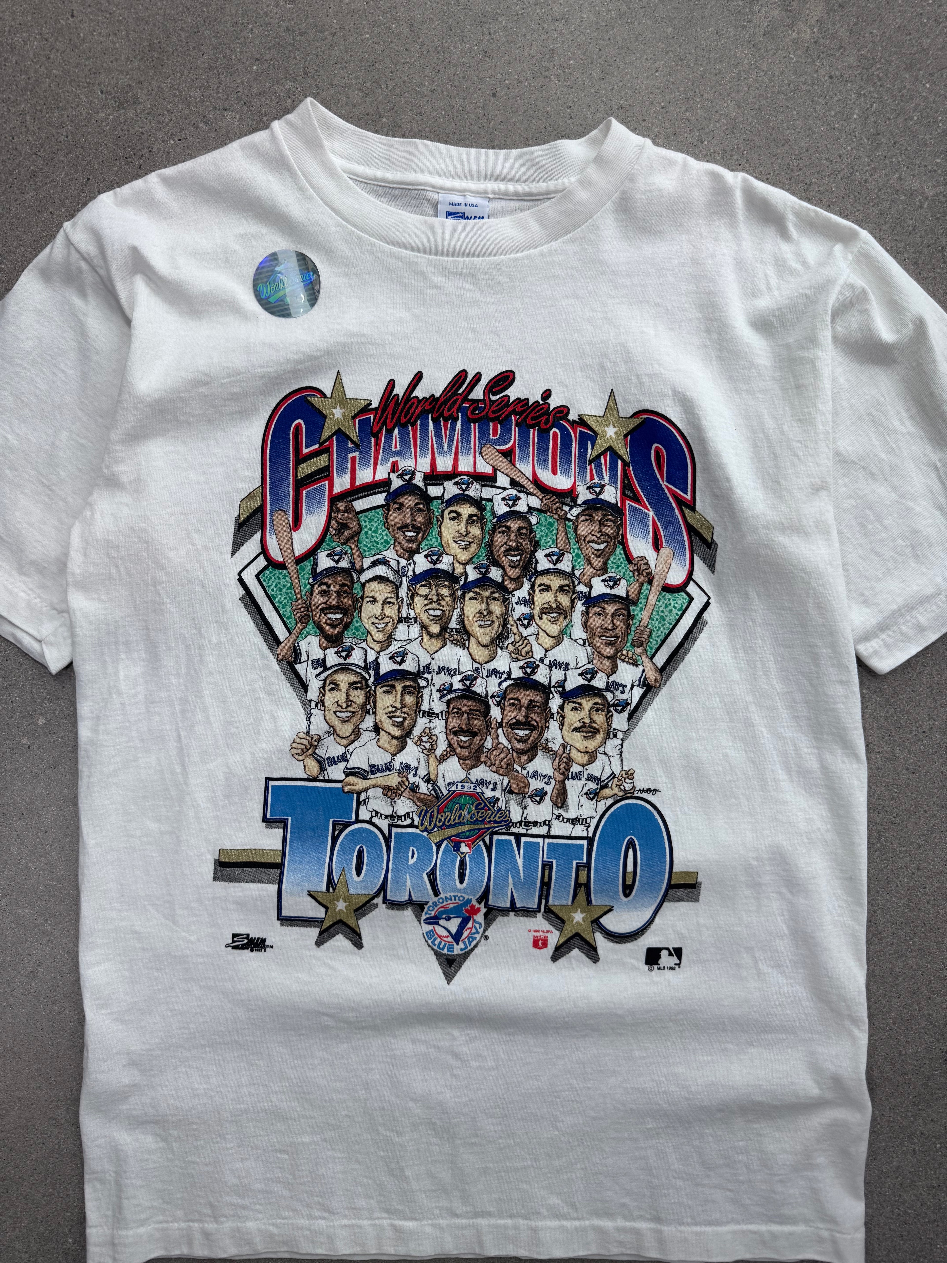 1992 Salem Sportswear Toronto Blue Jays World Series MLB Champions - L