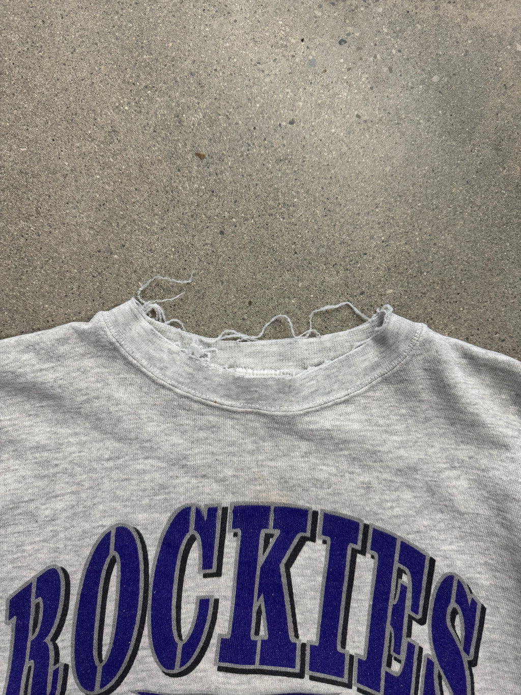 1990 Salem Sportswear Colorado Rockies MLB Crewneck Sweatshirt - M