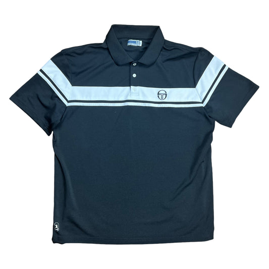 Sergio Tacchini Black Polo Shirt - XL