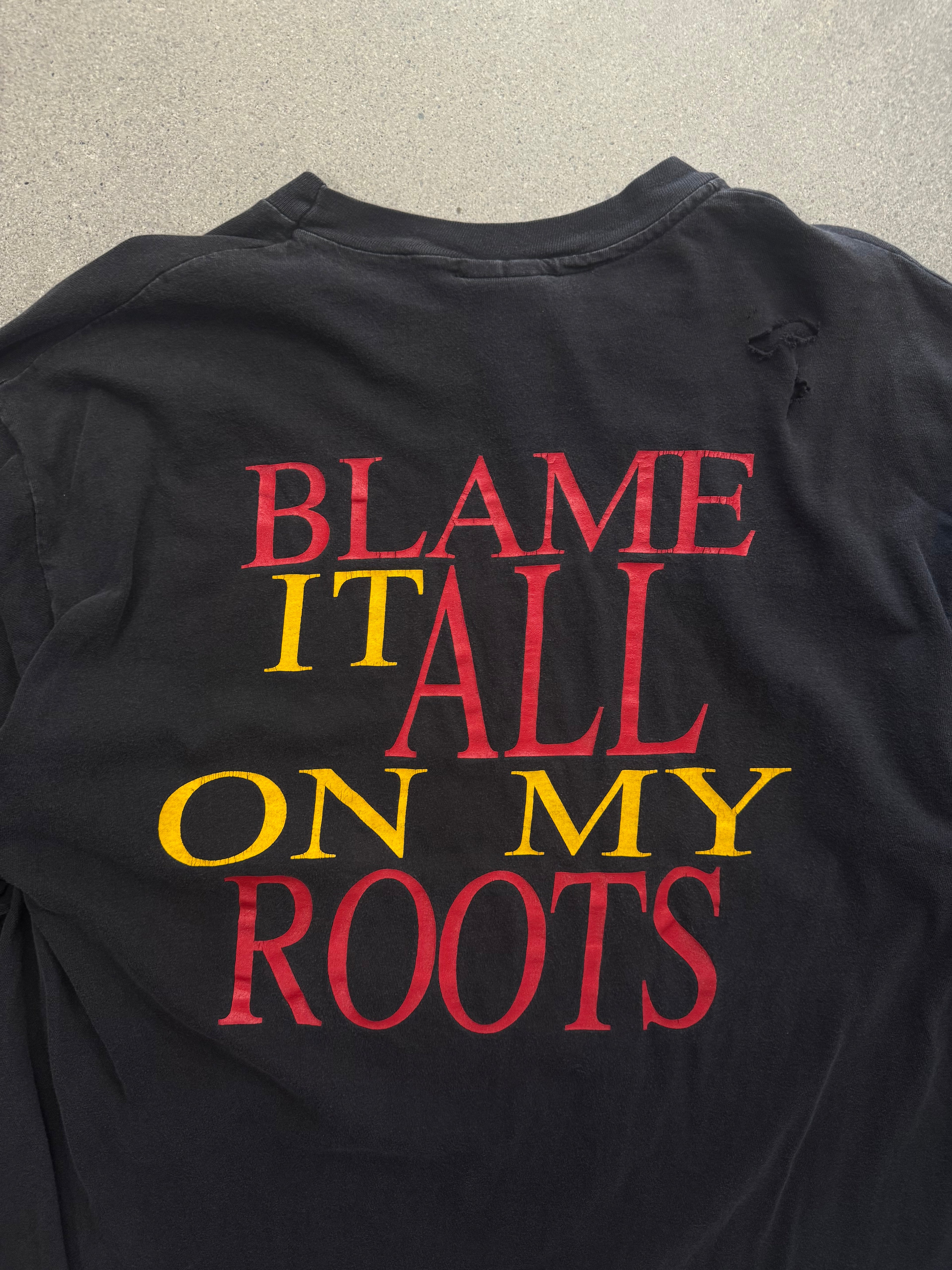 Ausgeblichenes 1996 Garth Brooks I’ve Got Friends In Low Places Langarm Tour Shirt – XL