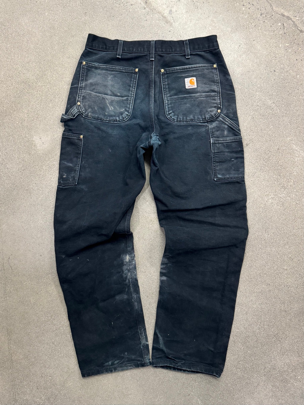 Faded Carhartt Double Knee Work Pants - 32"