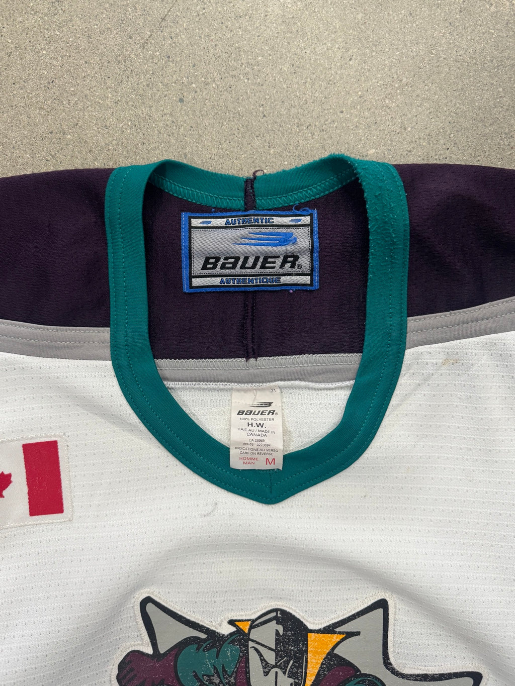 1997 London Knights OHL Spider Knight Bauer Hockey Jersey - L