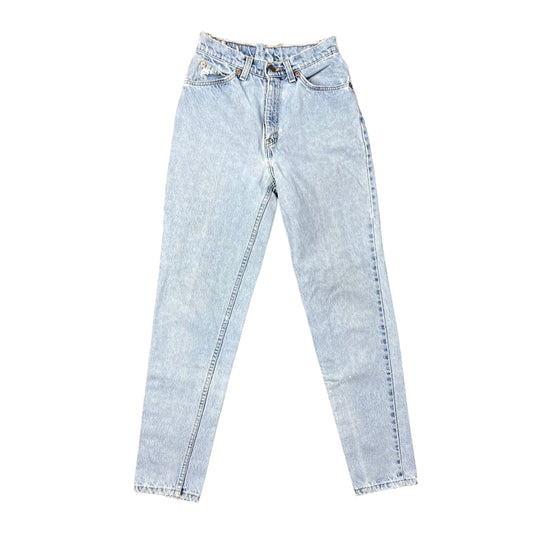 Levi’s 501 Light Wash Distressed Orange Tab Jeans - 24"