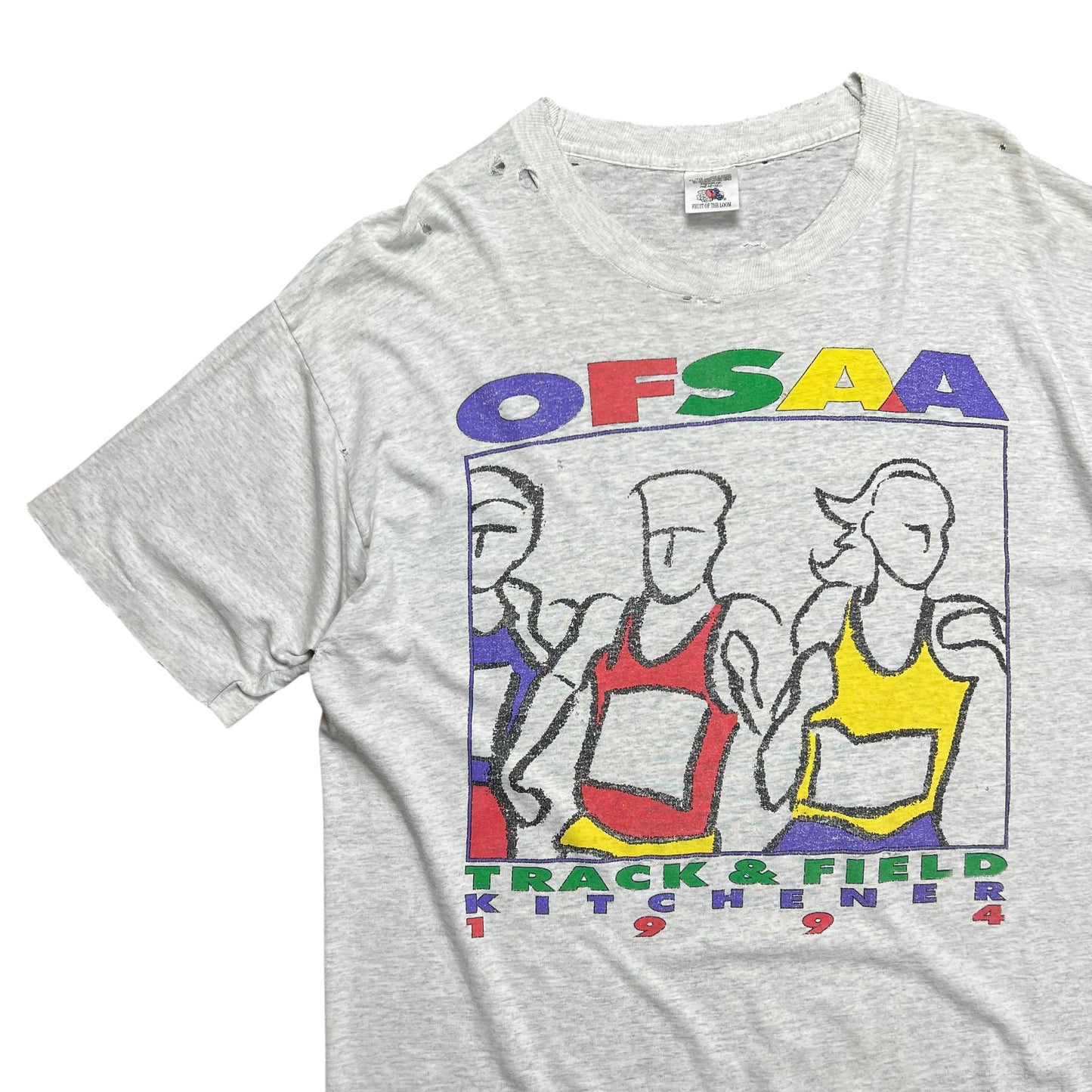 1994 Distressed Kitchener Track & Field OFSAA T-shirt - XL