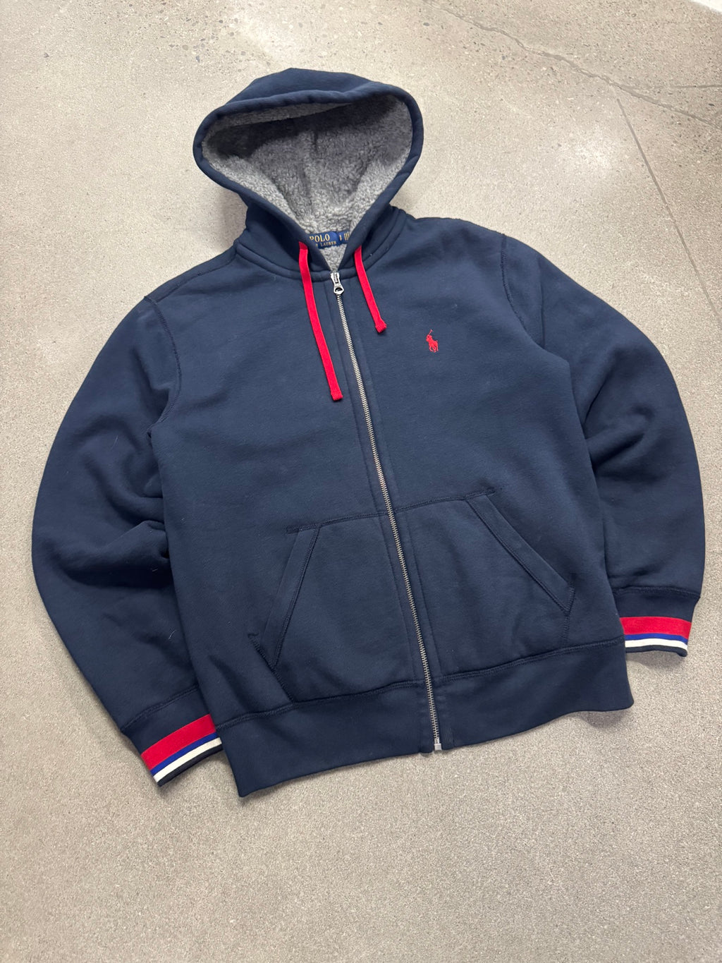 Polo Ralph Lauren Sherpa Lined Full-Zip Hoodie - S