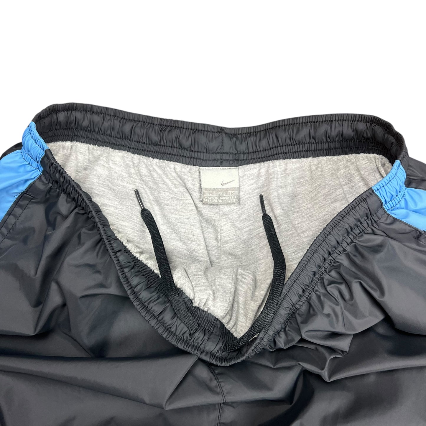 Nike Baggy Grey & Baby Blue Track Pants - XL